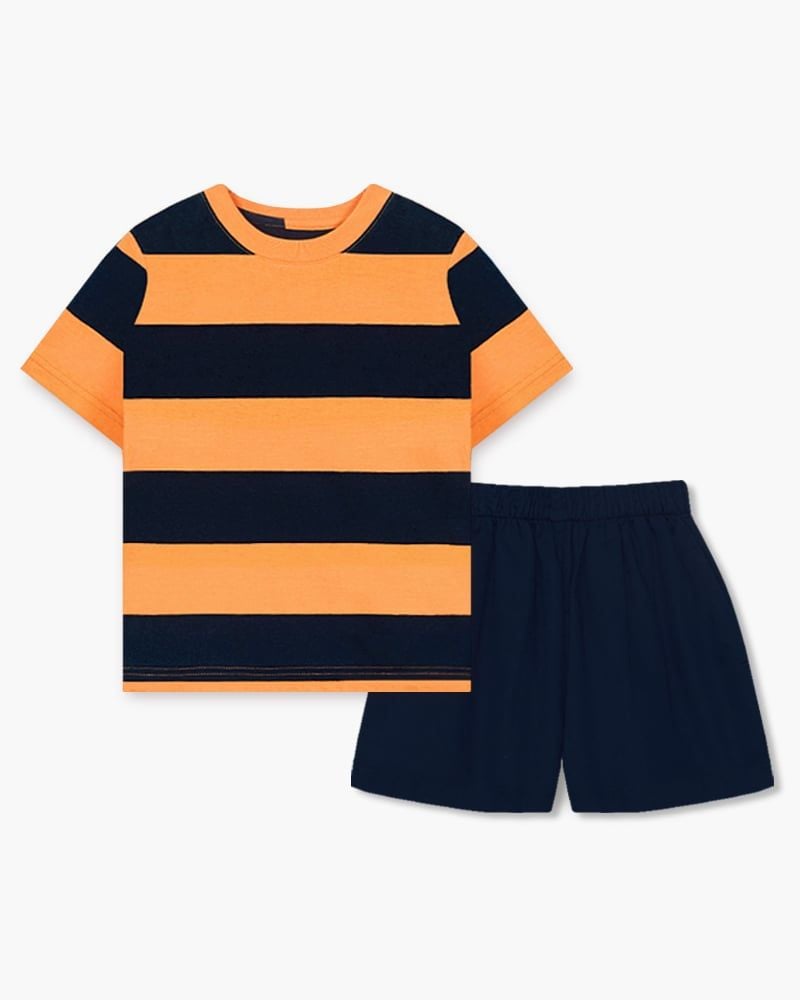 Bộ đồ ngắn cotton mịn bé trai và bé gái U3161