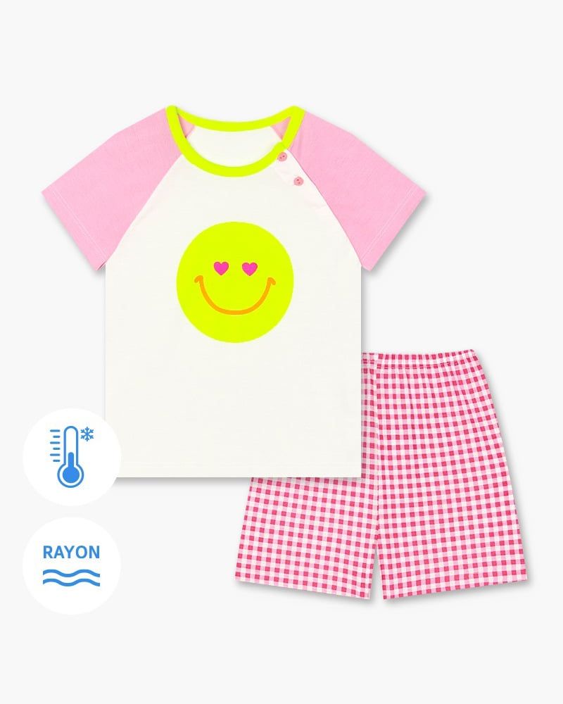 Bộ đồ ngắn Cool Feel mịn mỏng mát bé gái U3168