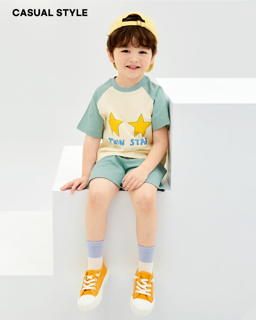 Bộ đồ ngắn cotton mịn bé trai và bé gái U3180