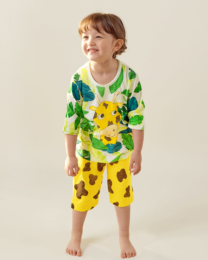 Bộ đồ lửng cotton mịn bé trai và bé gái U2050