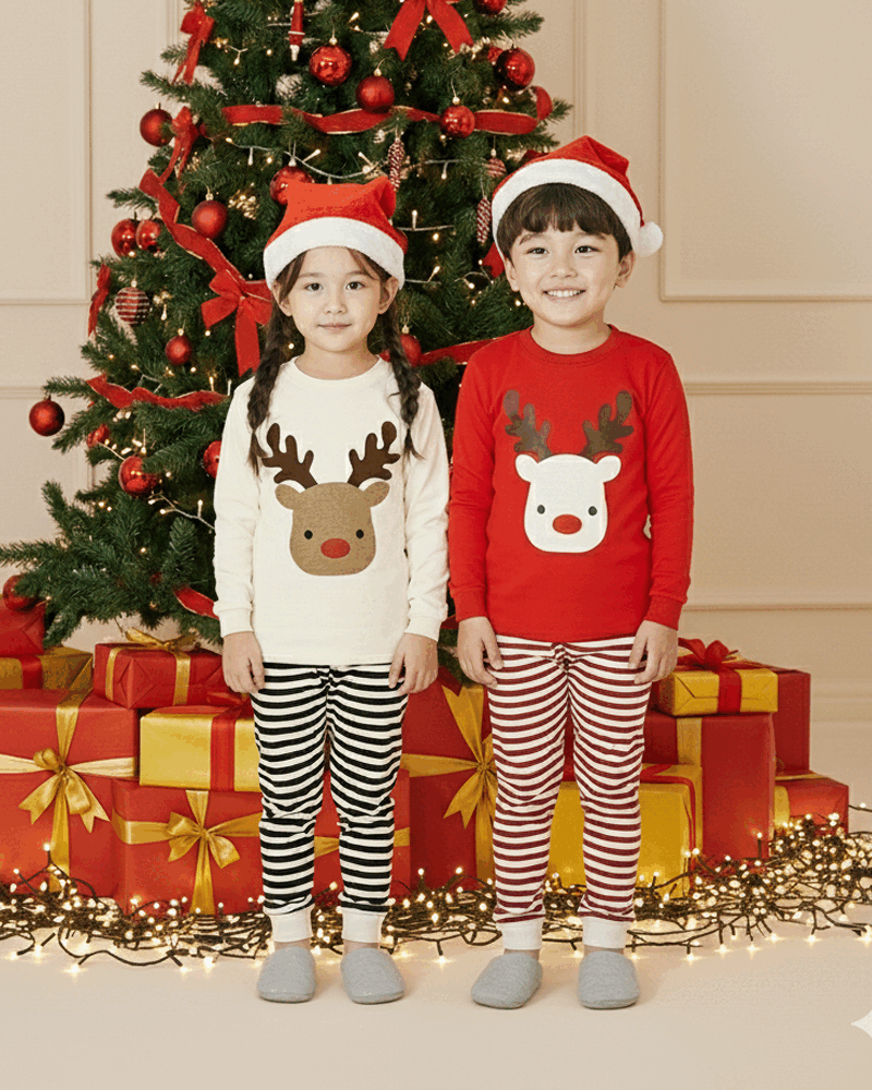 Bộ đồ dài dáng ôm cotton mịn bé trai và bé gái U130X