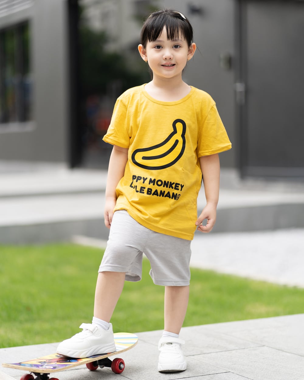 Bộ đồ ngắn cotton mịn bé gái và bé trai U3154