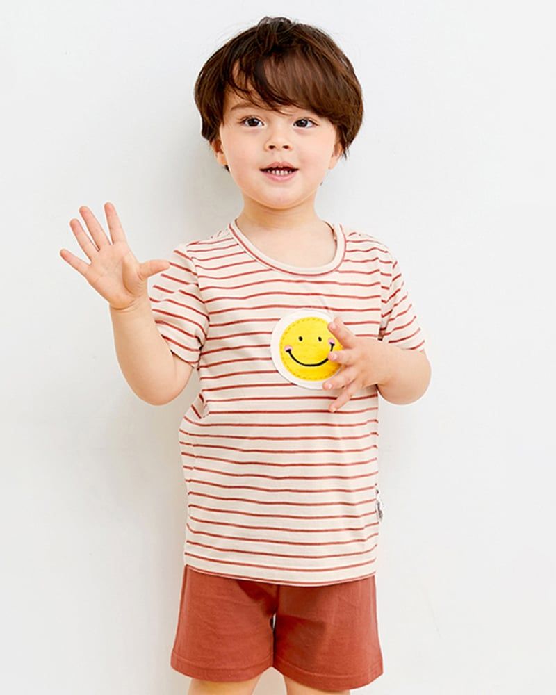 Bộ đồ ngắn cotton mịn bé trai và bé gái U3123