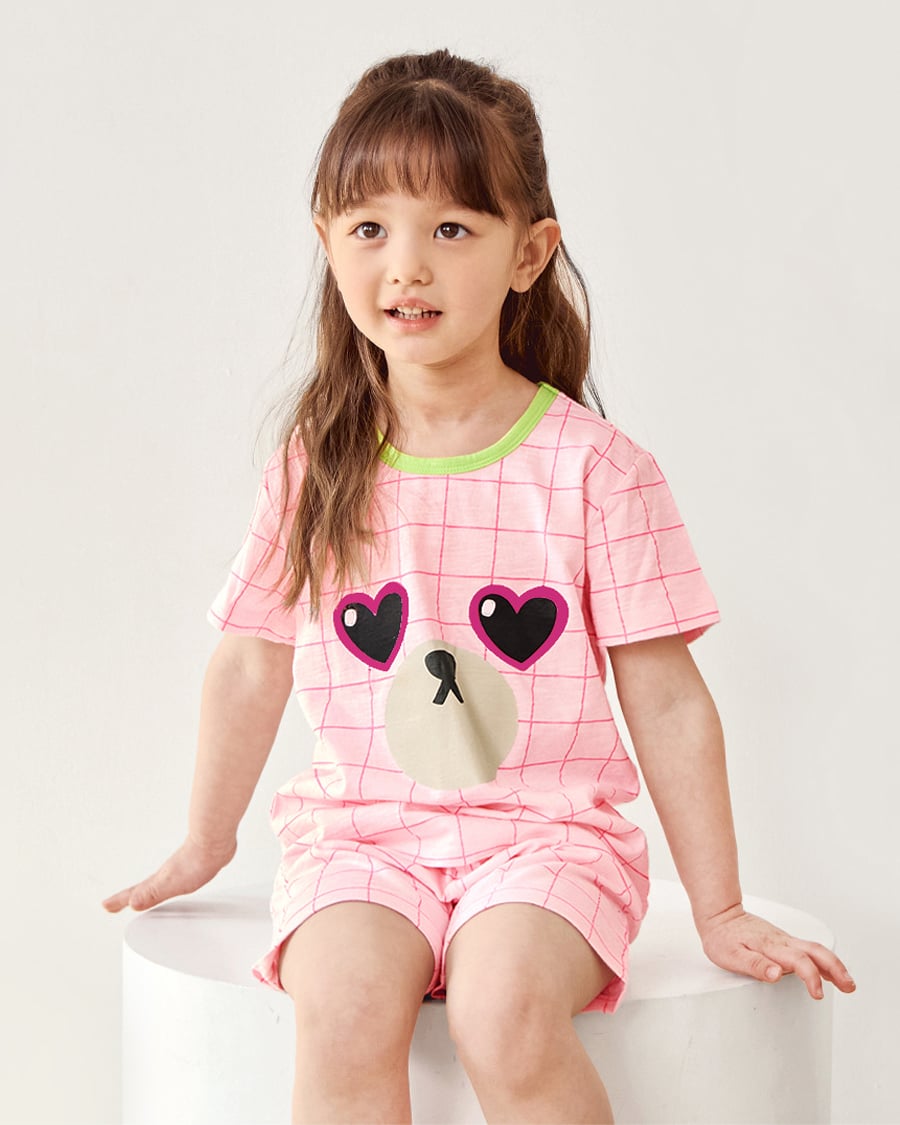 Bộ đồ ngắn cotton mịn bé gái U3053