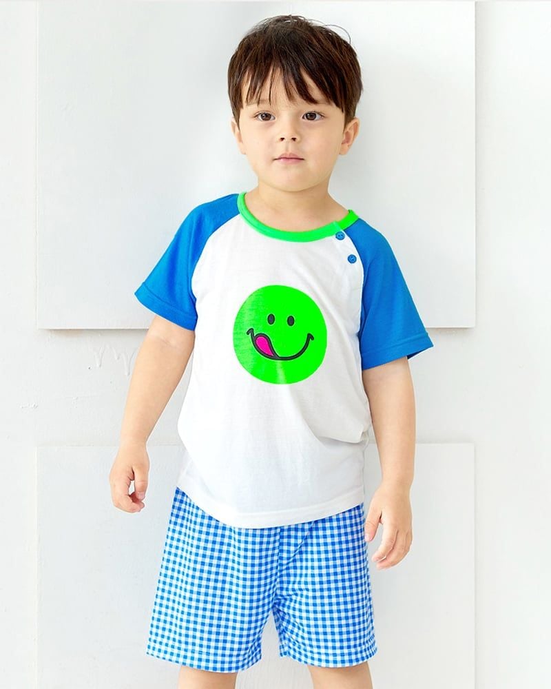 Bộ đồ ngắn Cool Feel mịn mỏng mát bé trai và bé gái U3169