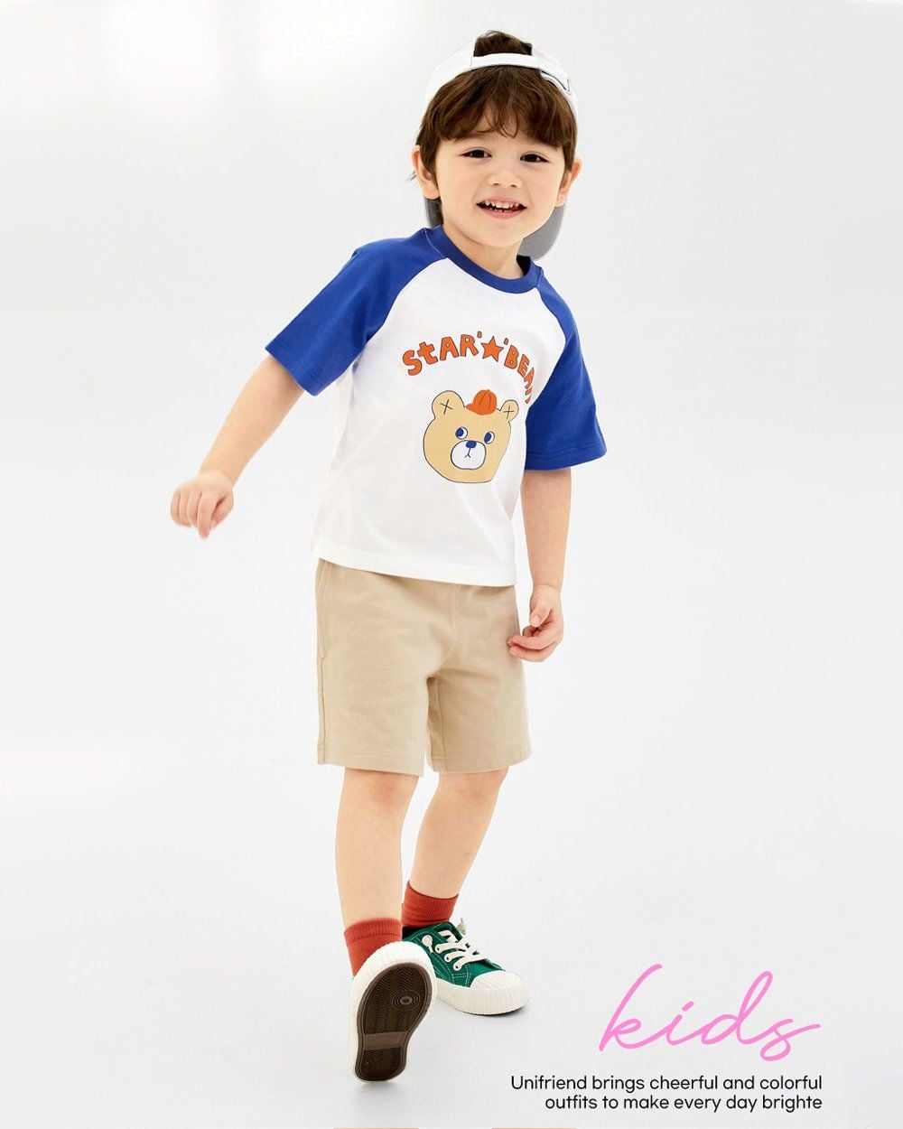 Bộ đồ ngắn cotton mịn bé trai và bé gái U3186