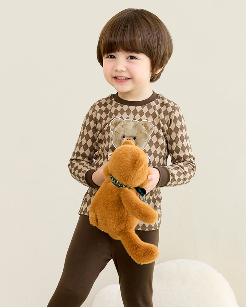 Bộ đồ dài dáng ôm cotton mịn bé trai và bé gái U1199