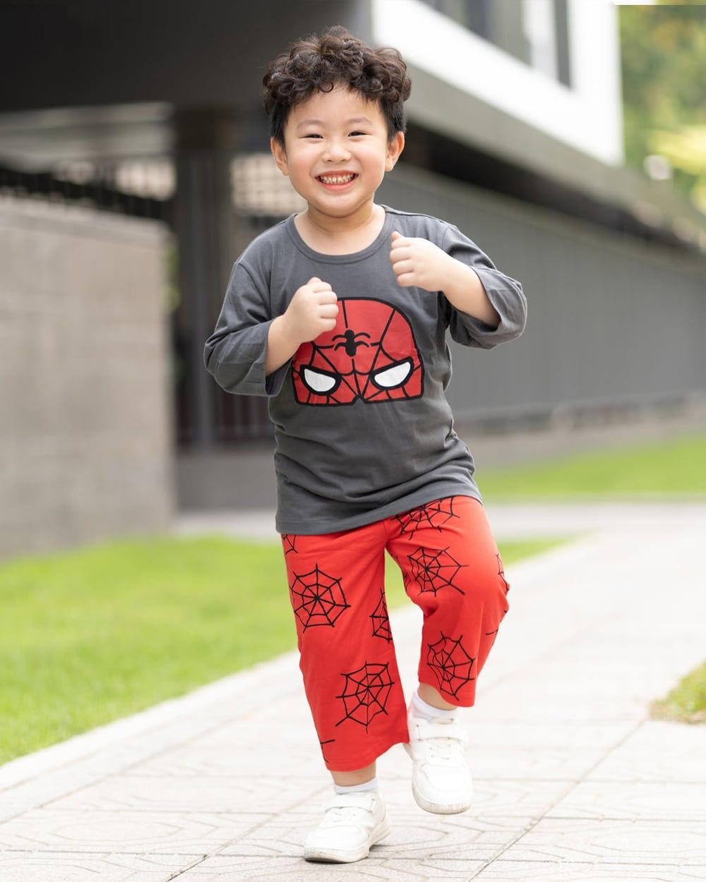 Bộ đồ lửng cotton mịn bé trai U2120