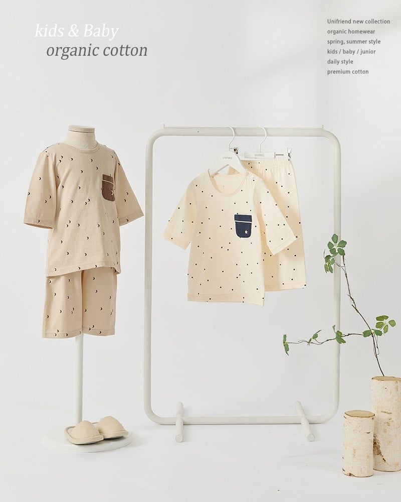 Bộ đồ lửng cotton mịn bé trai và bé gái U2166