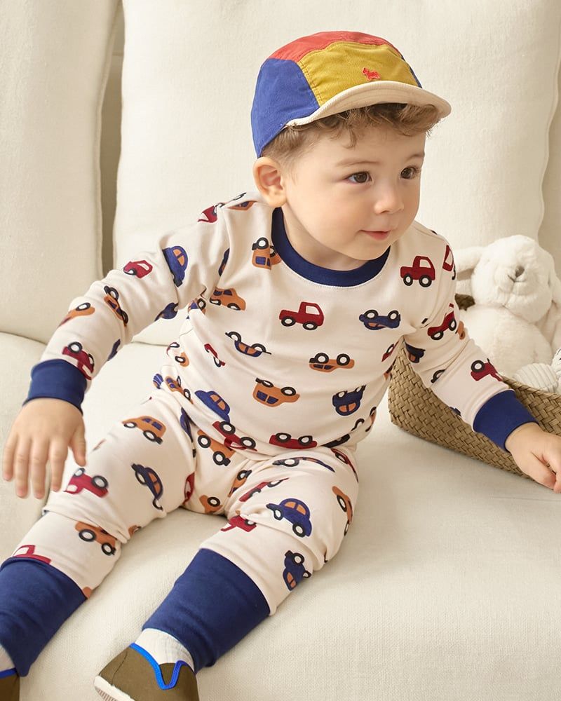 Bộ đồ dài dáng ôm cotton mịn bé trai U1259