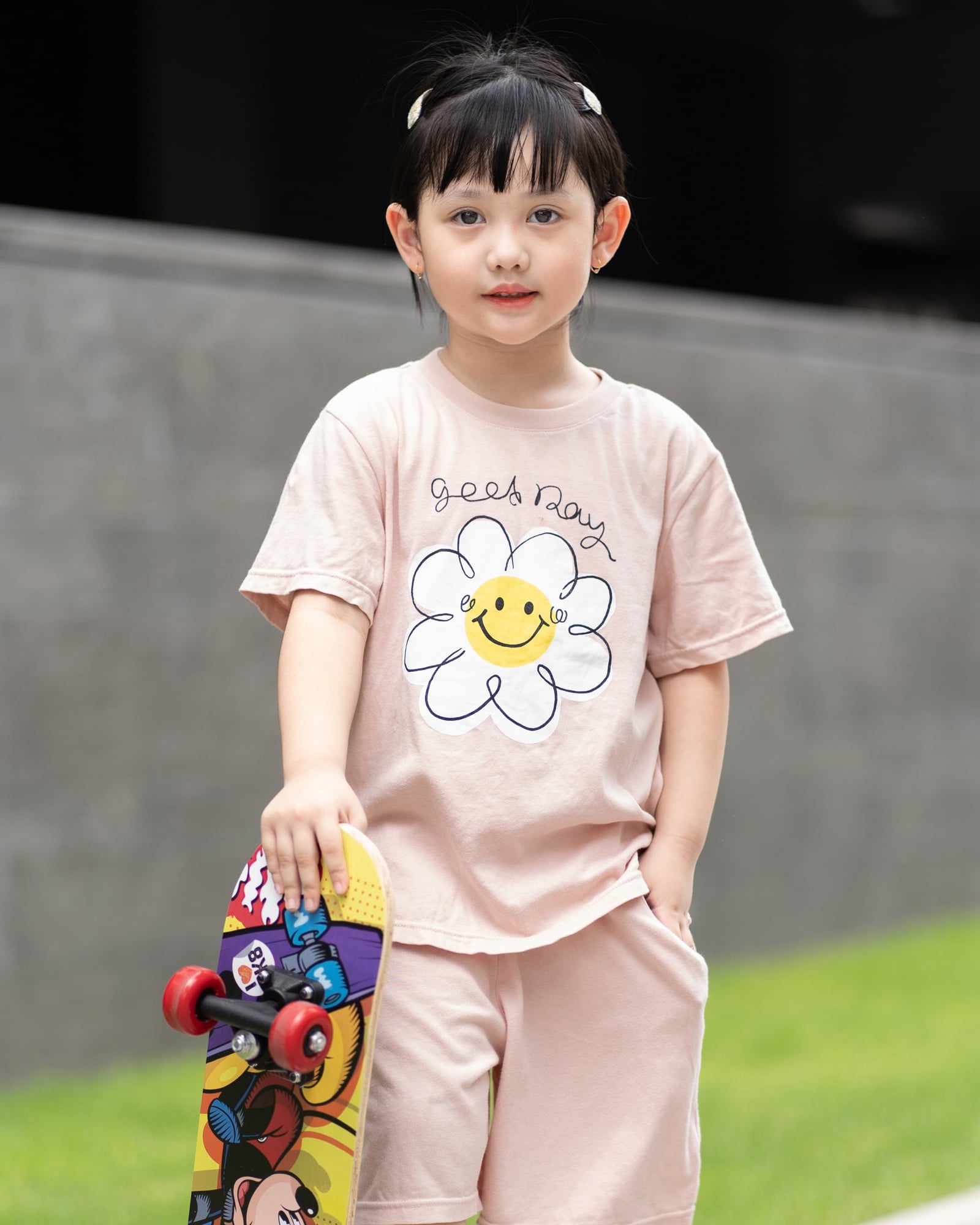 Bộ đồ ngắn cotton mịn bé gái U3131