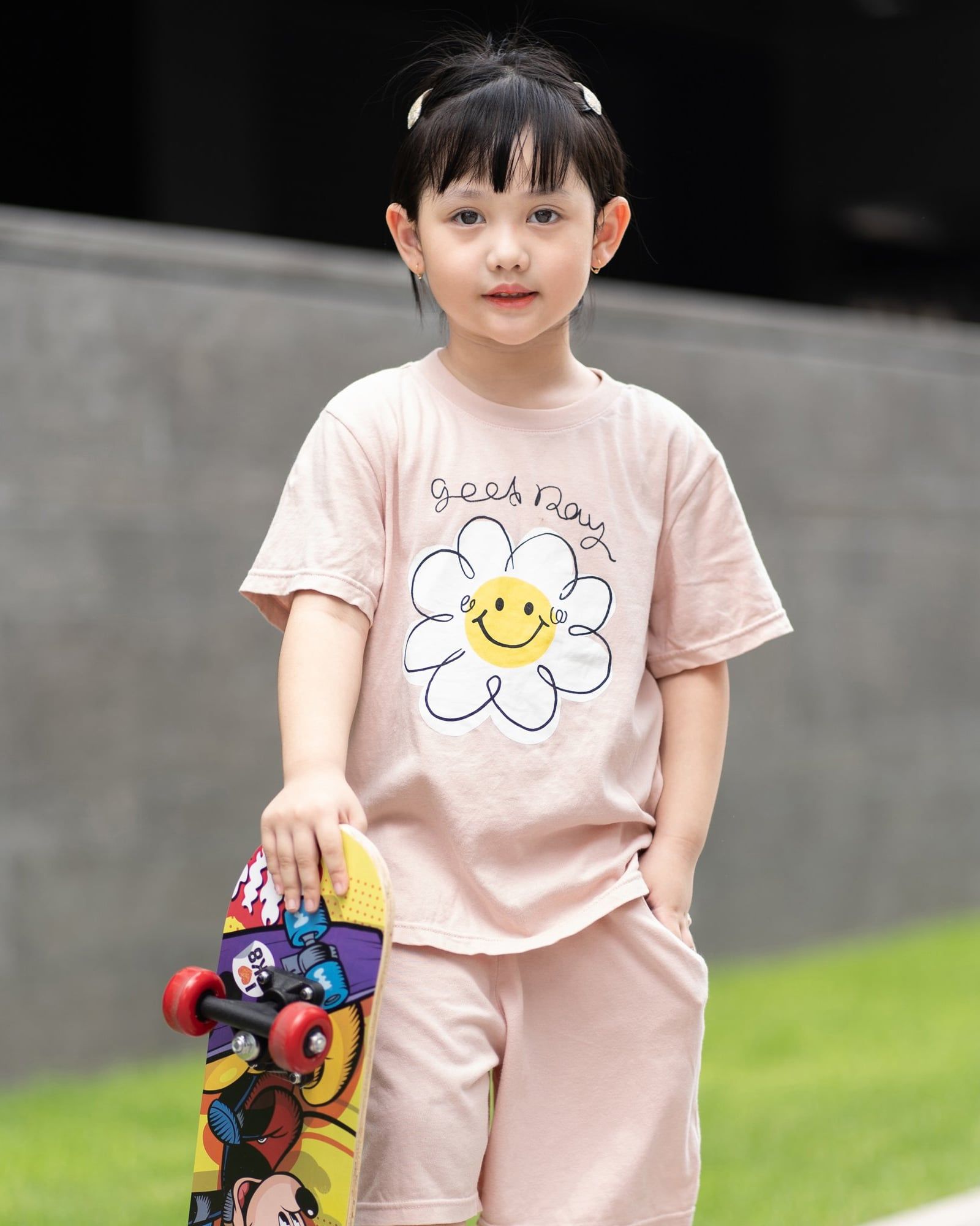 Bộ đồ ngắn cotton mịn bé gái U3131