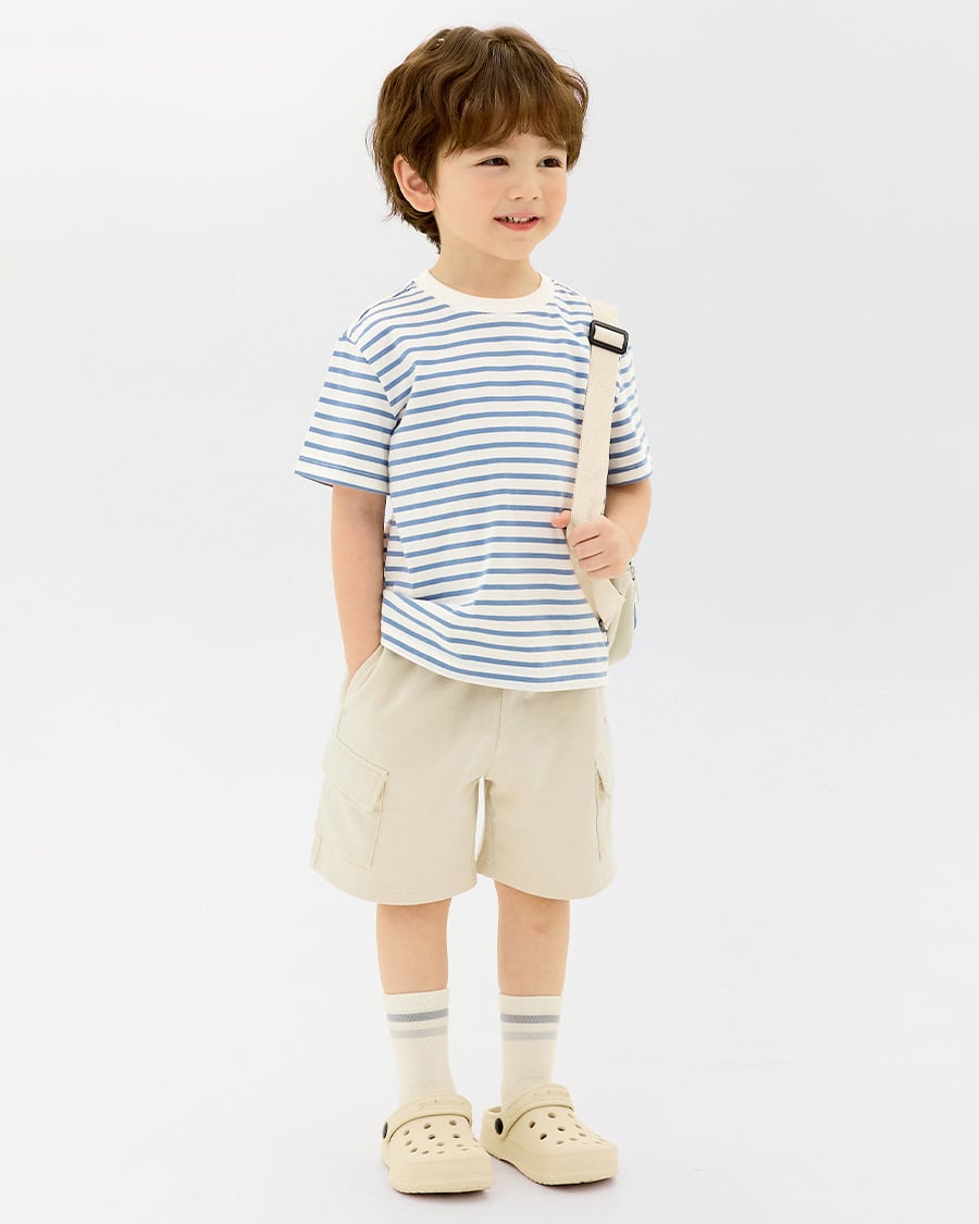 Quần short vải cotton spandex bé trai và bé gái U950B