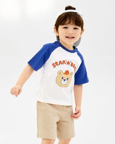 Bộ đồ ngắn cotton mịn bé trai và bé gái U3186