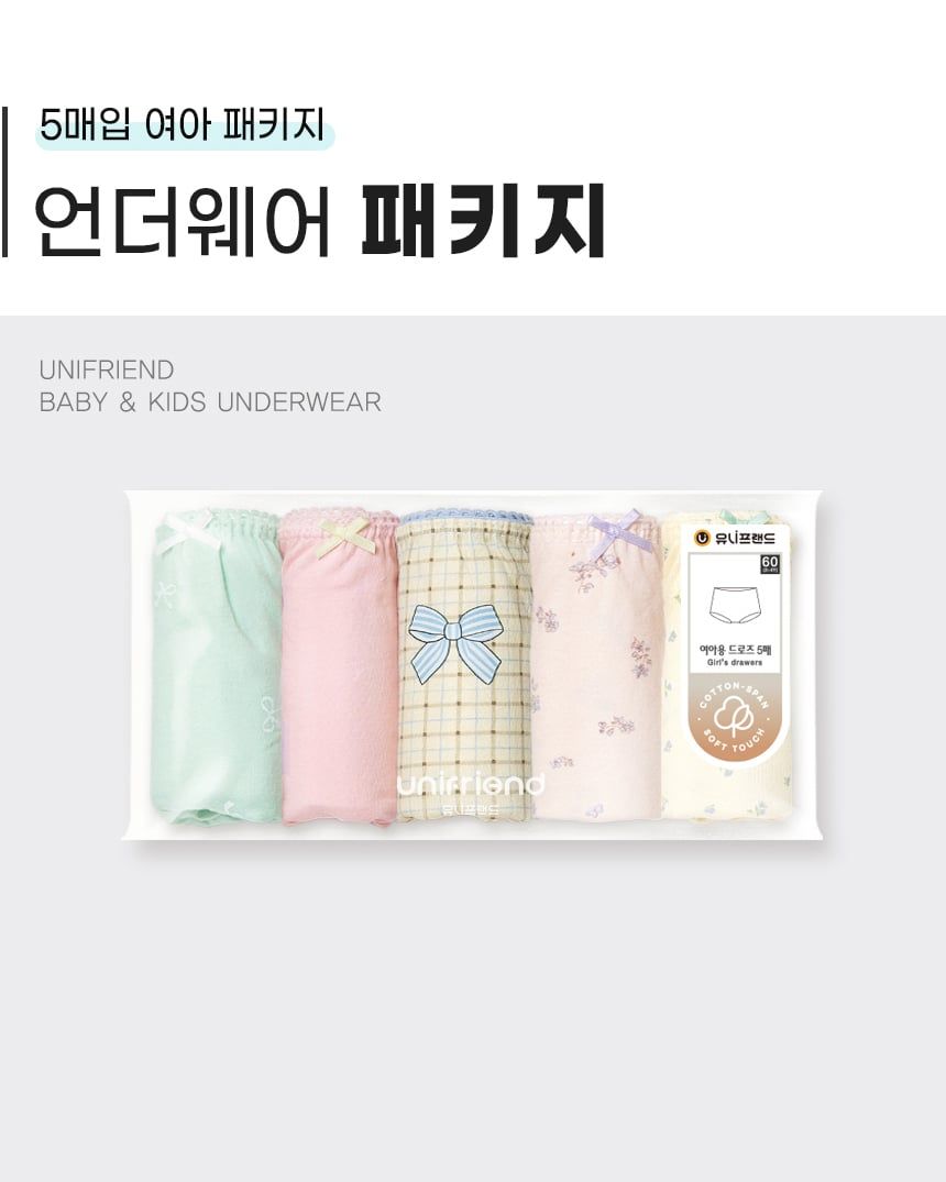 Set 5 quần chip đùi bé gái U6072