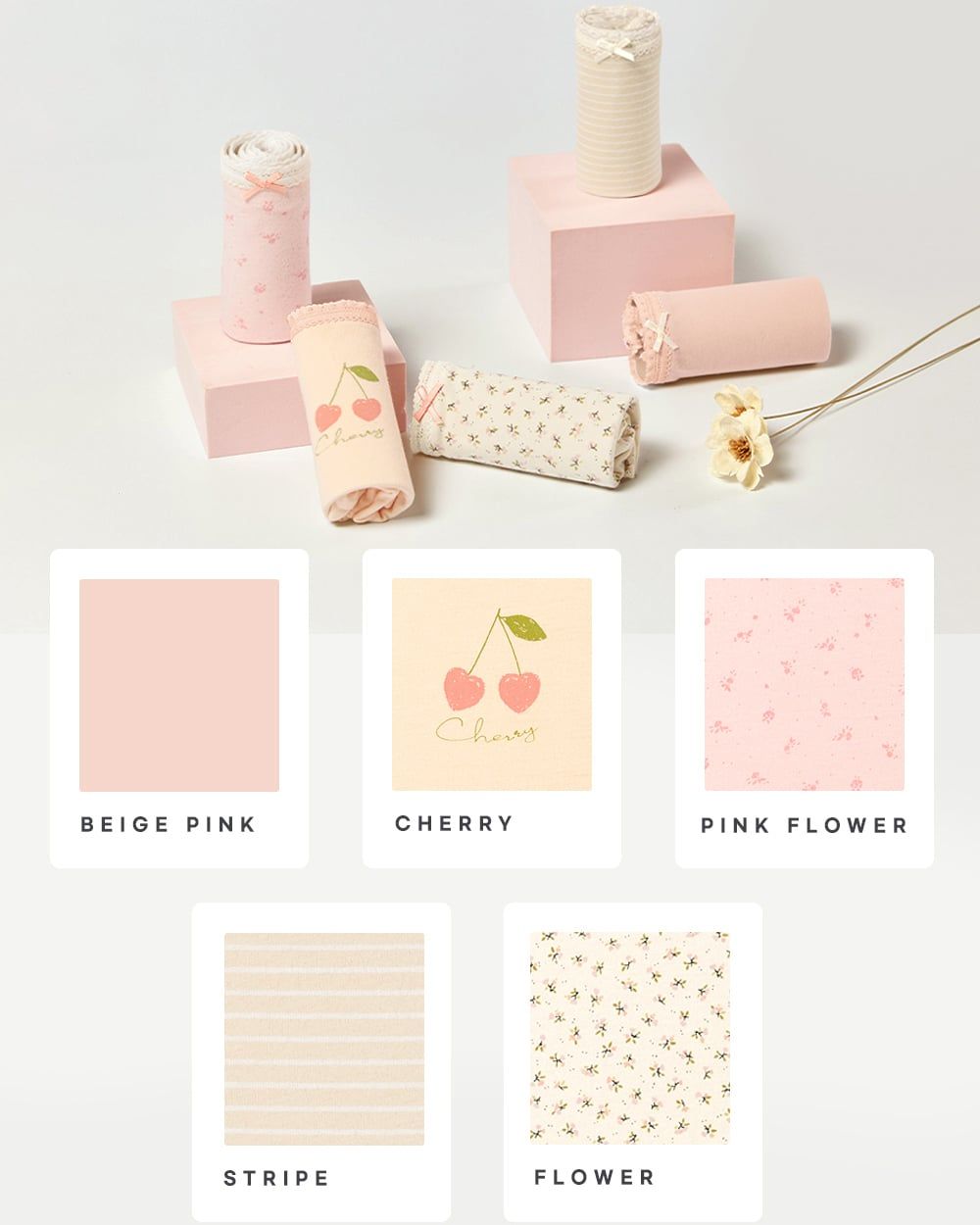 Set 5 quần chip đùi bé gái U6071