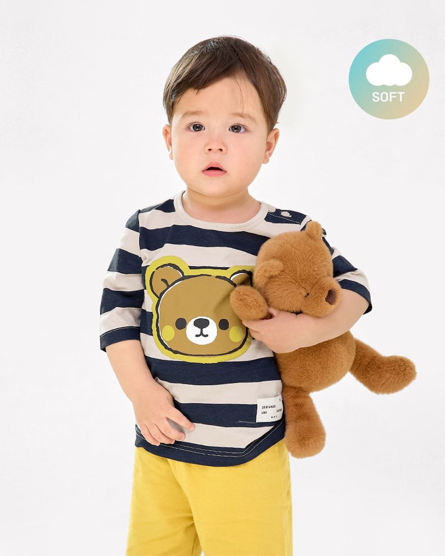 Bộ đồ lửng cotton mịn bé trai và bé gái U2110