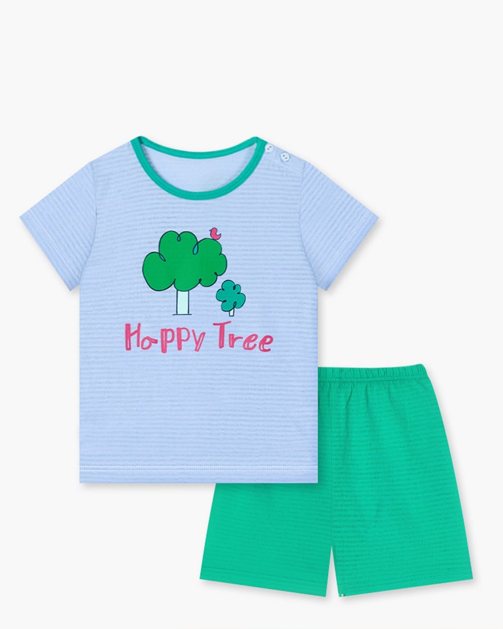 Bộ đồ ngắn cotton giấy bé gái và bé trai U3146