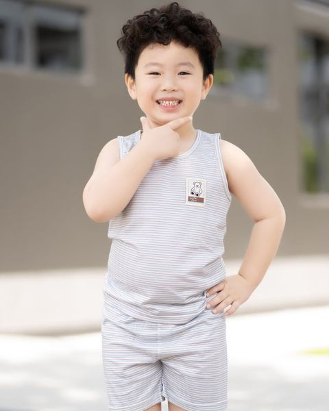 Bộ đồ ba lỗ cotton mịn bé gái và bé trai U4089