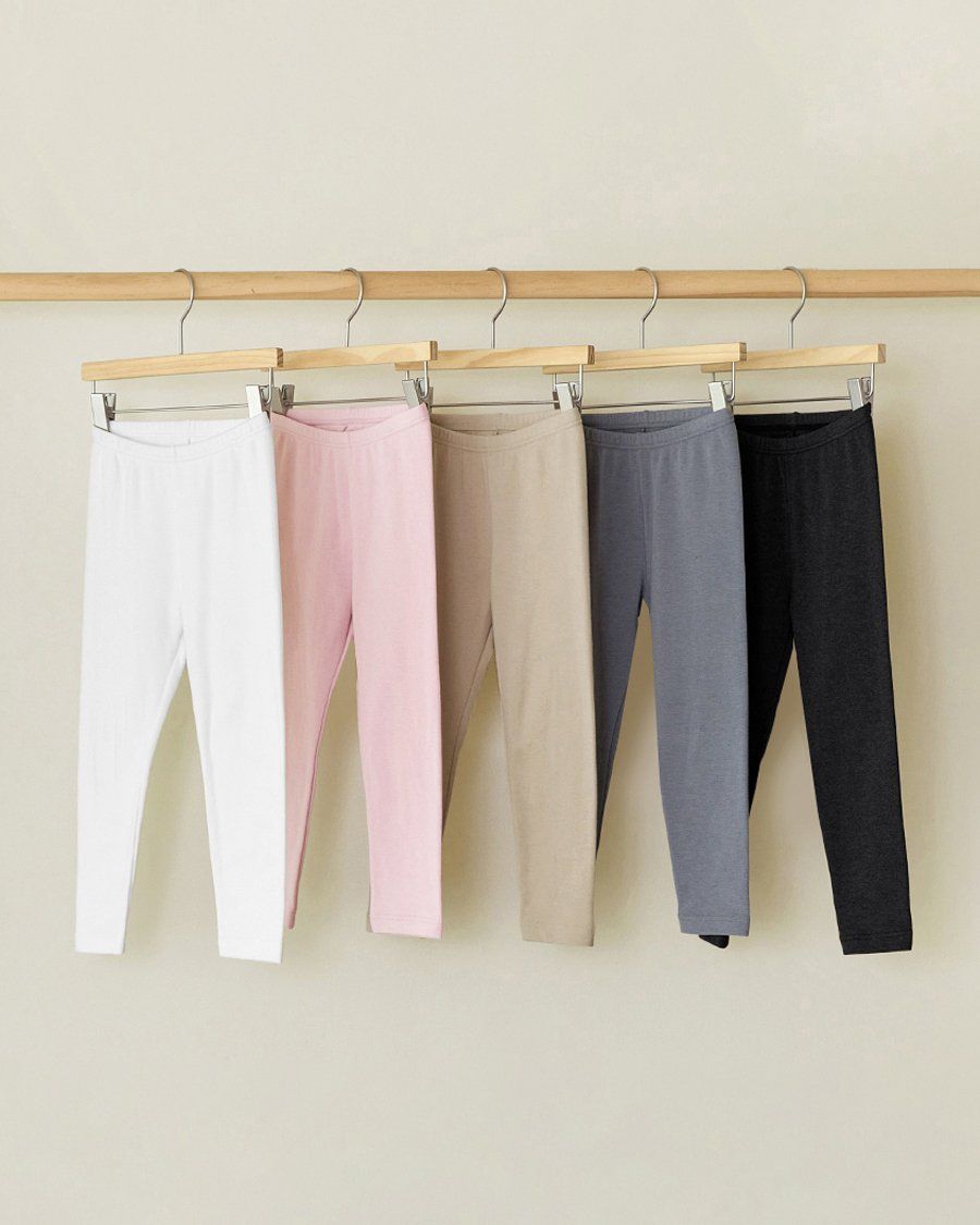 Quần legging dài vải nỉ cào bông ấm thu đông bé trai và bé gái U950E