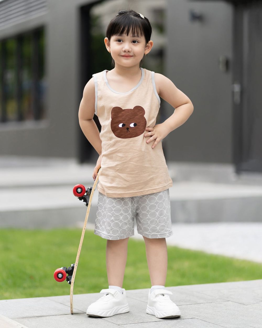 Bộ đồ ba lỗ cotton mịn bé trai và bé gái U4073