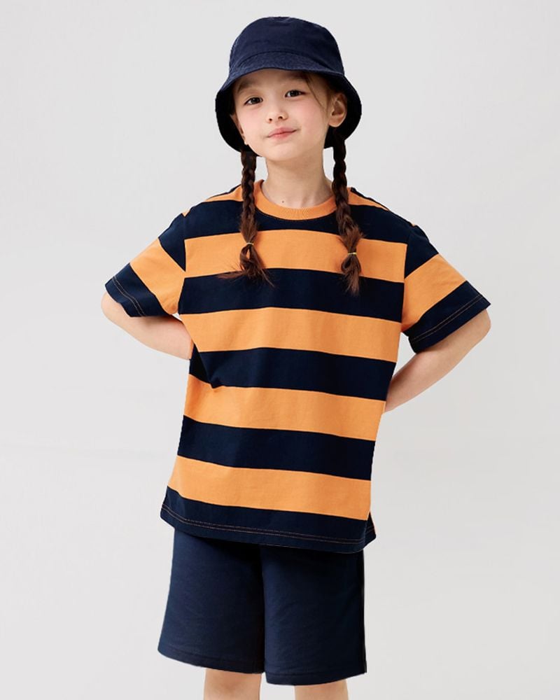 Bộ đồ ngắn cotton mịn bé trai và bé gái U3161