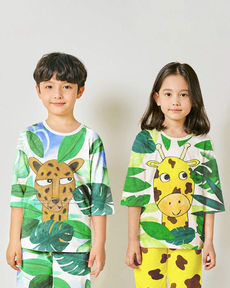 Bộ đồ lửng cotton mịn bé trai và bé gái U2050