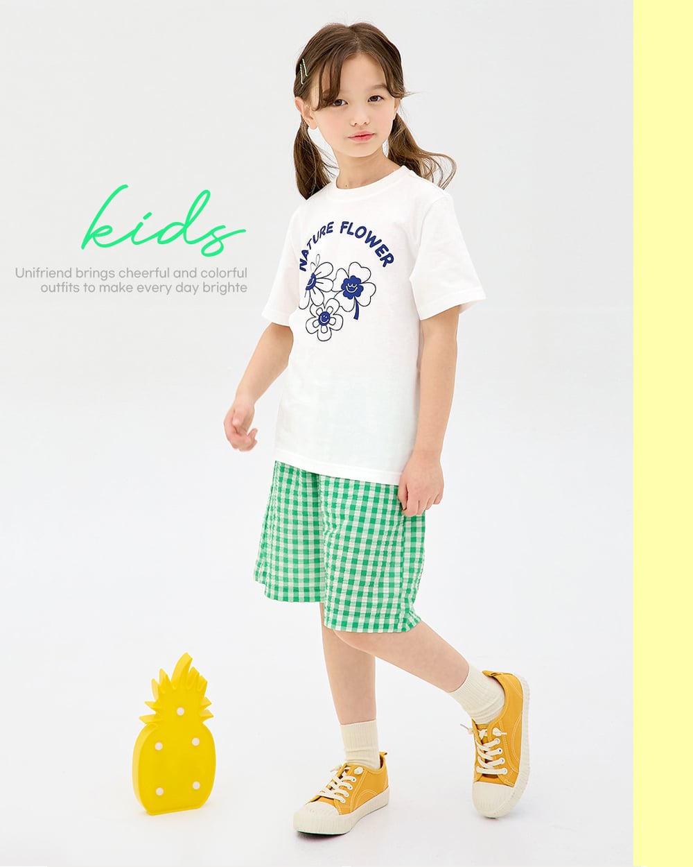 Bộ đồ ngắn cotton mịn bé gái U3214