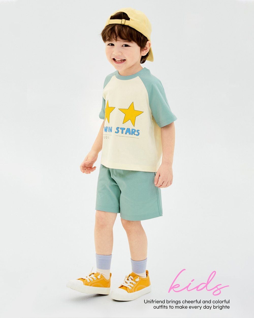 Bộ đồ ngắn cotton mịn bé trai và bé gái U3180