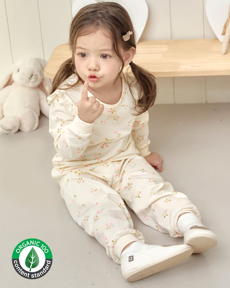 Bộ đồ dài cotton mịn dáng rộng bé gái U1312