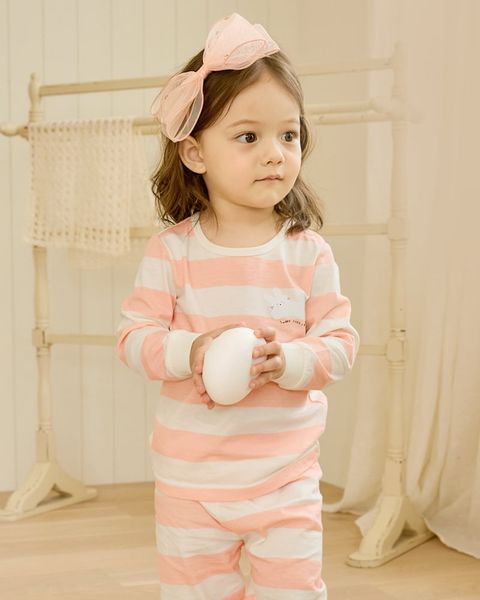 Bộ đồ dài dáng rộng cotton mịn bé gái U1264