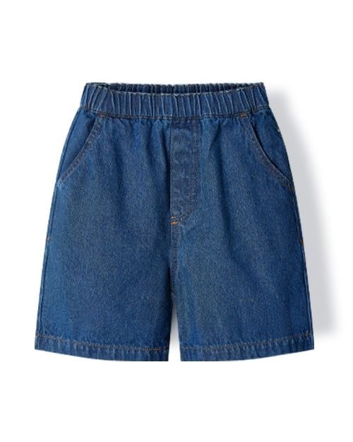 Quần short jean dài qua gối ống suông bé trai và bé gái U951A
