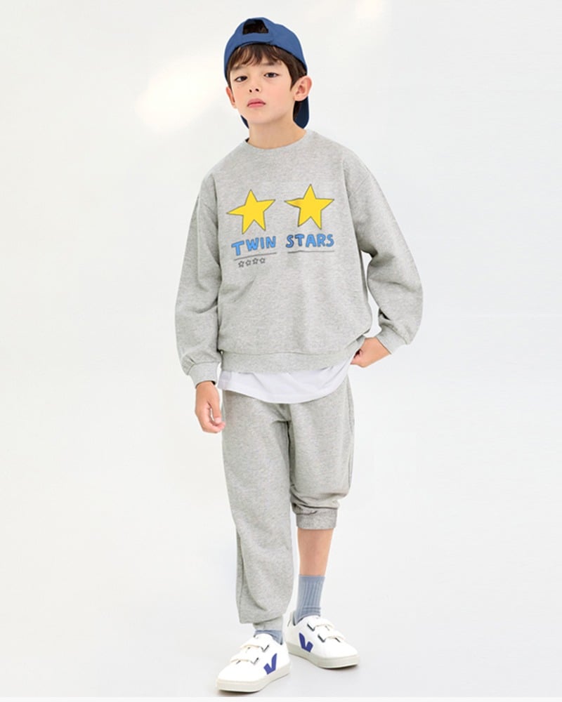 Bộ đồ dài dáng rộng cotton mịn bé gái và bé trai U1254