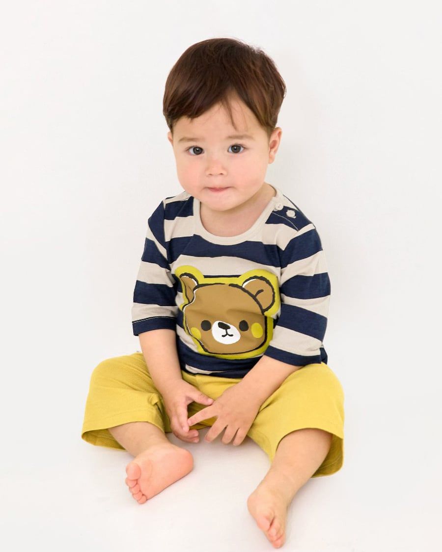 Bộ đồ lửng cotton mịn bé trai và bé gái U2110