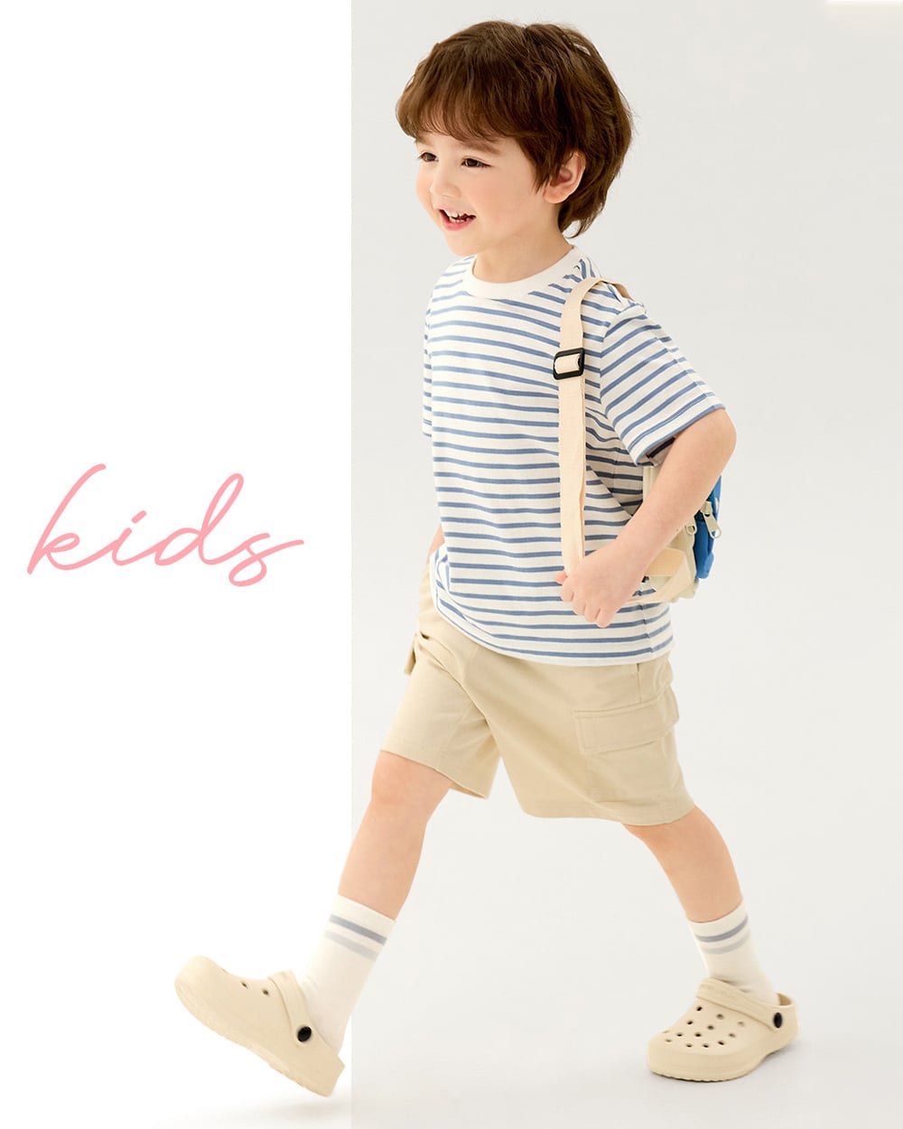 Áo phông ngắn tay cotton mịn bé trai và bé gái U900A