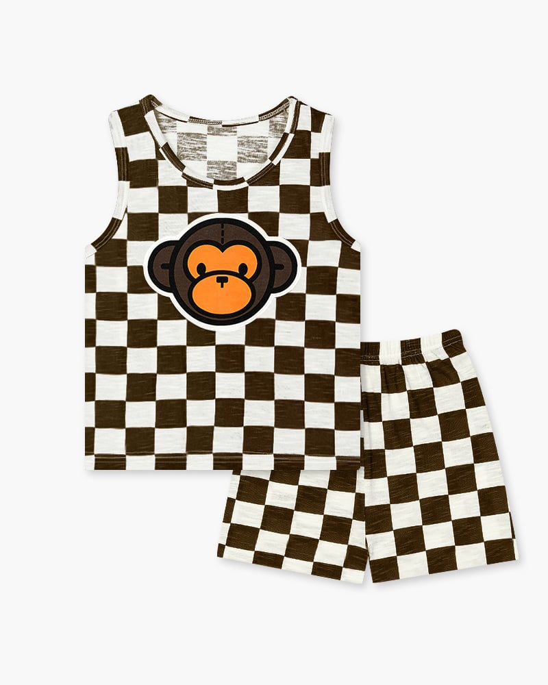 Bộ đồ ba lỗ cotton mịn bé trai và bé gái U4075