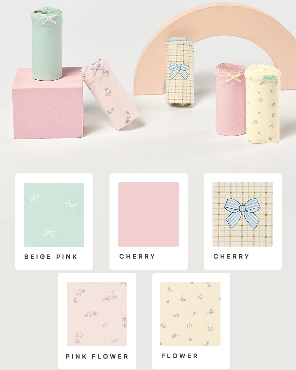 Set 5 quần chip đùi bé gái U6072