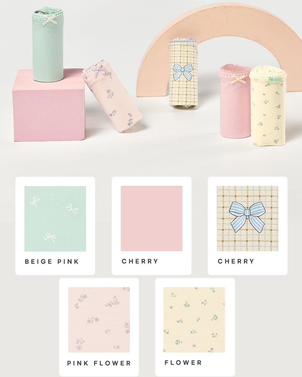 Set 5 quần chip đùi bé gái U6072