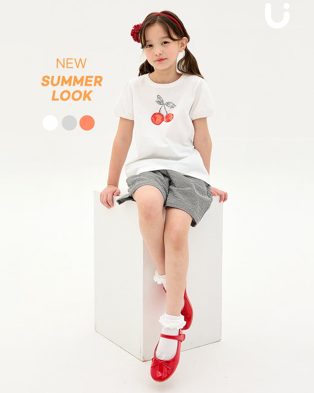 Bộ đồ ngắn cotton mịn bé gái U3217