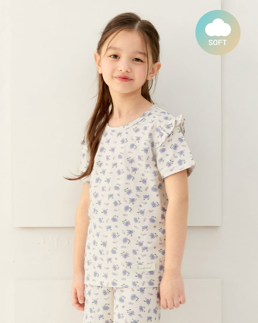 Bộ đồ ngắn cotton mịn bé gái U3177