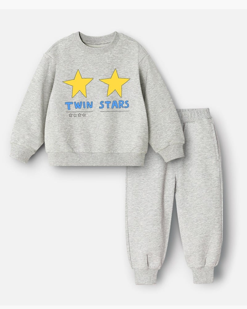 Bộ đồ dài dáng rộng cotton mịn bé gái và bé trai U1254