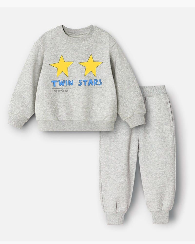 Bộ đồ dài dáng rộng cotton mịn bé gái và bé trai U1254