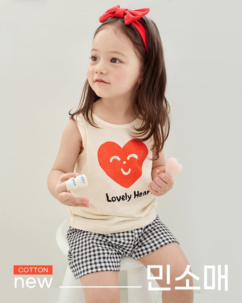 Bộ đồ ba lỗ cotton mịn bé gái U4110