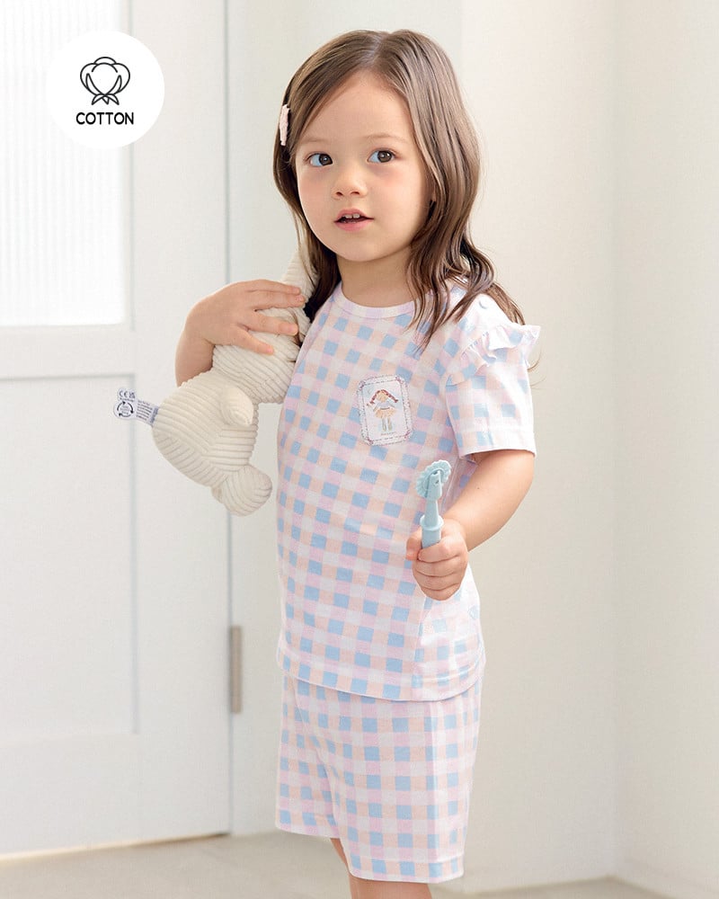 Bộ đồ ngắn cotton mịn bé gái U3229