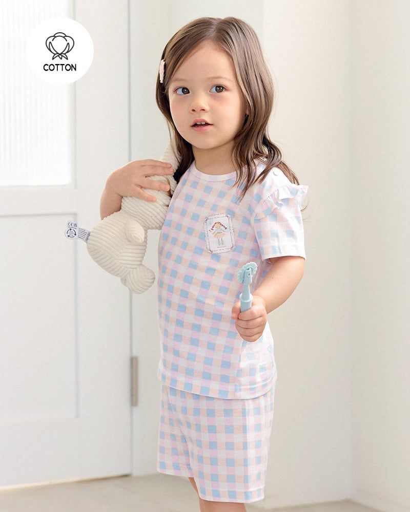 Bộ đồ ngắn cotton mịn bé gái U3229