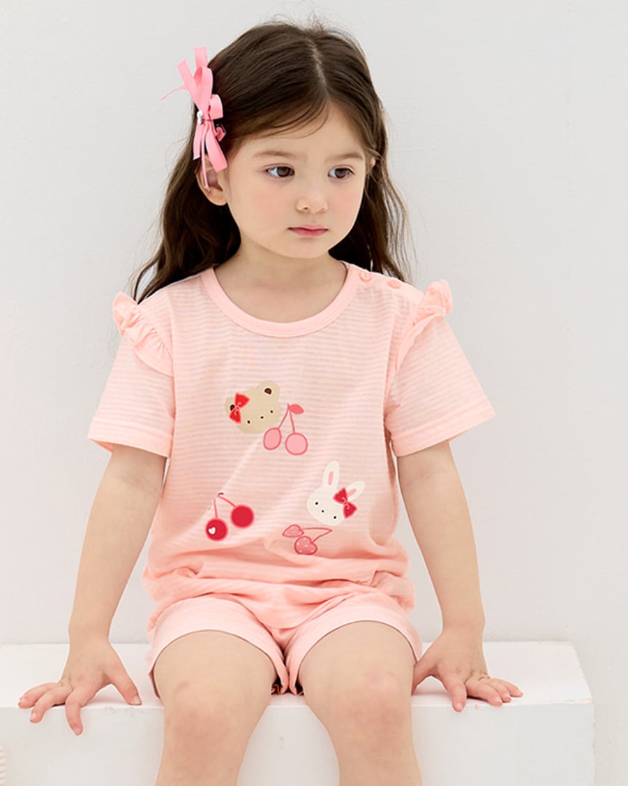 Bộ đồ ngắn cotton giấy bé gái U3202