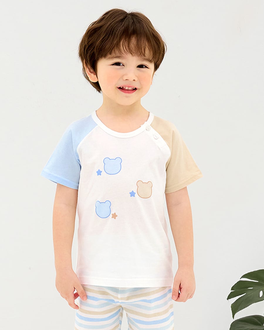 Bộ đồ ngắn cotton mịn bé trai và bé gái U3210