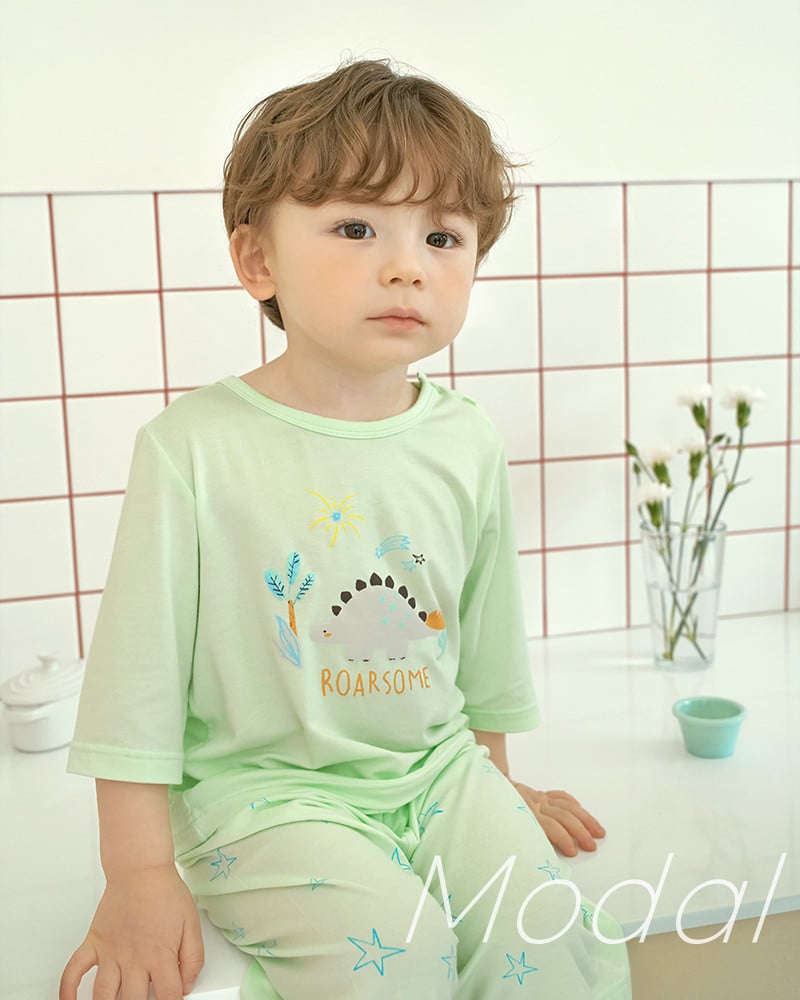 Bộ đồ lửng vải Tencel Modal siêu mềm mịn cho bé trai U2170