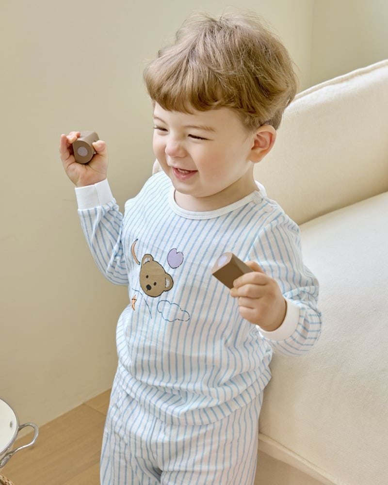 Bộ đồ dài dáng rộng cotton mịn bé trai U1266