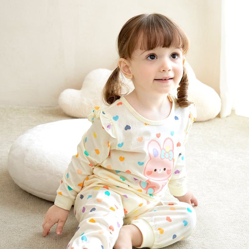 [Lẻ size] Bộ đồ dài tay cotton cho bé trai và bé gái lẻ size U8008